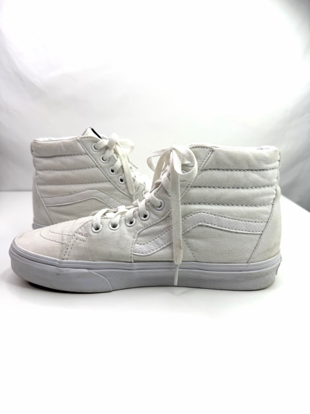 Vans White Classic Hi Top Canvas Unisex Sneakers